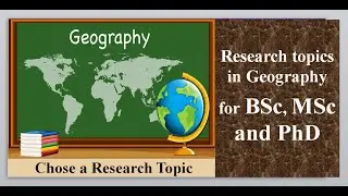 Research Topics in Geography