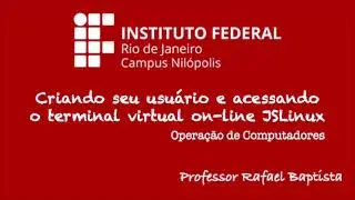 APNPs - Criando usuário para o terminal virtual on-line JSLinux