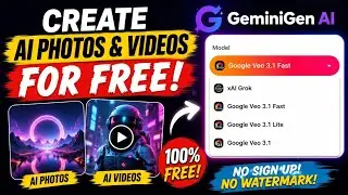 GeminiGen AI Tutorial | Free AI Video Generator | Free AI Tools for YouTubers & Creators 🚀