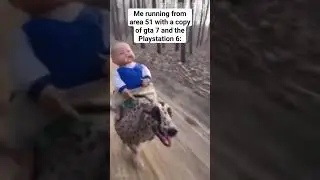 Me Running From Area 51 With A Copy of Gta 7 and The Playstation 6 😂 