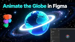 Animated Space Globe in Figma 🌍 | Using Unsplash Plugin for Realistic Effects