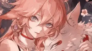 Реакция ГП на Джинни как Яэ Мико/Kitsune