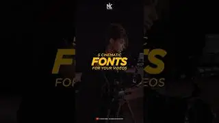 Best 5 Cinematic Fonts for your Videos❤️ #nikedits #fonts #cinematicfonts #shorts #viral #fontspack