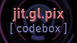 Max/MSP/Jitter Tutorial | Jit.GL.Pix Data Interface