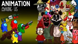 어몽어스 VS All Bosses Zombies Compilation Animation