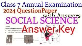 Class 7 Social Science Annual Exam Question Paper Answer Key 