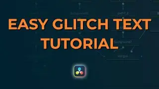 EASY Glitch Text Effect in Fusion | DaVinci Resolve 19 Tutorial