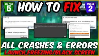 Fix Fortnite Won't Launching Chapter 5 Season 2!