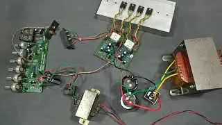 Power Amplifier Rakitan dengan Mic untuk Karaoke