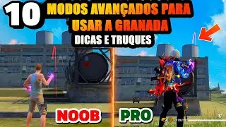 TOP 10 DICAS E TRUQUES PARA O FREE FIRE | MODOS AVANÇADOS PARA USAR A GRANADA