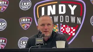 Indiana coach Darian DeVries discusses exhibition win over Baylor