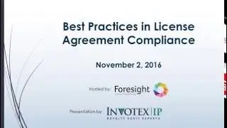 Best Practices in License Agreement Compliance