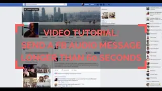 How To Send A Facebook Audio Message Longer Than 1 Minute