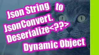 Deserializing Json String into a Dynamic Object in Csharp 