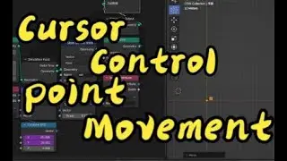 Geometry node - 3.5 Simulation Node - Cursor control point movement - blender