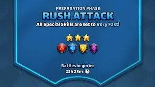 Empires & Puzzles Tourney Defence Set-up : 3⭐️ Rush Attack ❌🍀🍀❌