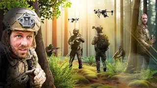Camouflaged hide-and-seek in the face of the army