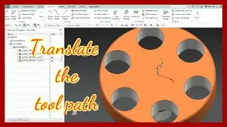 SIEMENS NX CAM tool path transform by using translate command #NX10