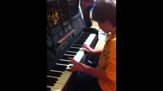 Beau playing the piano