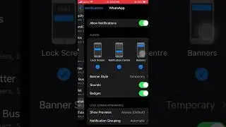 WhatsApp Show Previews in iPhone