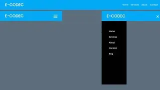 How To Make a Responsive Menu Bar Without Using JavaScript | Toggle Menu Bar | E-CODEC