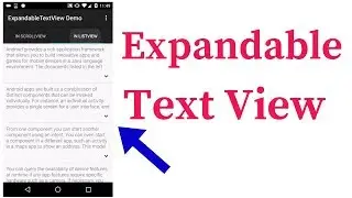 Expandable text view in android | Android Studio: Expand and Collapse a TextView