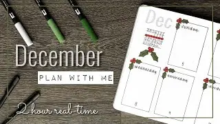REAL-TIME PLAN WITH ME || December 2021 Bullet Journal Setup