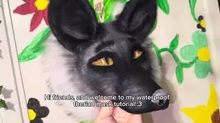 Therian waterproof mask tutorial!+ how to use airbrush *how to make*