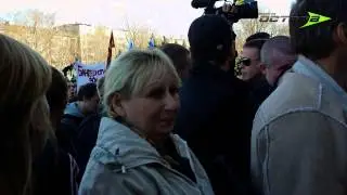 Сепаратисты возле ОГА обзывали власть гомиками