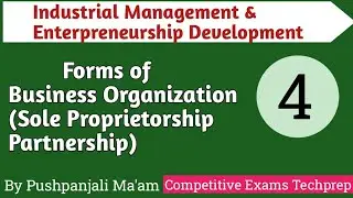 Different forms of Business Organization in IMED  in Hindi