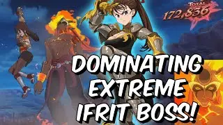 DOMINATING Extreme Ifrit Boss Battle with Diane & Elizabeth!! - Seven Deadly Sins: Grand Cross