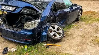 ТАК УМИРАЮТ ЛЕГЕНДЫ!!! BMW 5 E60 В ХЛАМ! БМВ е60 после аварии / бмв 5. Автохлам