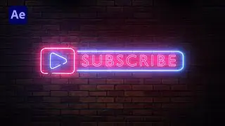 After Effects Tutorial | Saber Light | Neon Title Animation