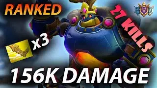 156K Damage + 27 Kills BOMB KING Gameplay - Paladins Ranked (Diamond Elo)