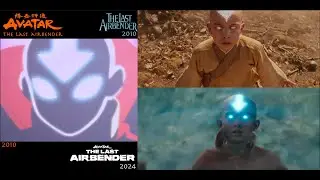 Avatar: The Last Airbender (2005/2010/2024): ep1 "Aang" (2024) side-by-side comparison