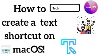 How to create a text shortcut on macOS