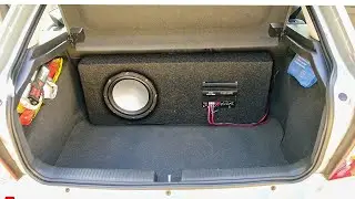 Narrow-profile Subwoofer in Trunk DIY