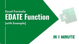 EDATE Function in excel 