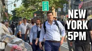 Where Do 8 Million People Go at 5:00 PM? | NYC 4K Walk