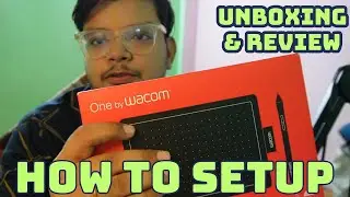 Wacom One Pen Tablet 2024 Unboxing || How to Setup WACOM PEN TABLET with Laptop!! (Windows/Mac)