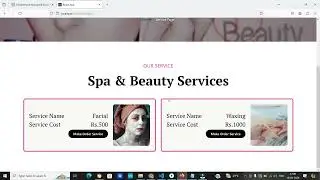 Beauty Parlour Management System Project using React Node JS MongoDB