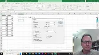 Simple Regression in EXCEL