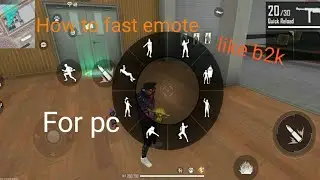How to fast emote like b2k for pc msi app player and blustack