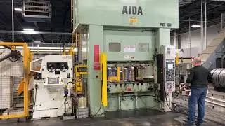 330 Ton Aida PMX-L2-300H-1 Straight Side Double Crank Press - Year: 2017