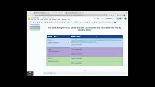 Week 7 - Google Forms SEND link and EDIT link