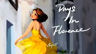 Days in Italy (Part 1) + Drawing Process | We Stayed In An Old Villa! | The HUGE Tuscan Steak