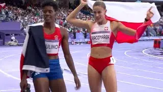Women's 400m Final Paris 2024 Olympics #olympics2024 #marileidypaulino  #nataliakaczmarek