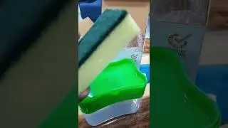 Dishwashing Liquid Dispenser & Sponge/Scrubber Holder For Kitchen