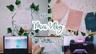 DIY Calendar | Mini Vlog #Part1 | Studio Vlog | Indonesia
