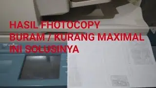 Hasil fotocopy buram? setting ulang CCD
